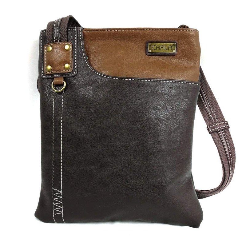 CHALA SWING Pack Smartphone Cross-Body Purse Purse Charm (Brown_ Dragonfly With Teal Flower) - Image 2
